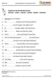 Don't worry though, this guide will set that out clearly, and we'll take a look at some of the rules that are attached to modal verbs so you can always spot them easily. Arbeitsblatt Erganzen Sie Die Modalverben Konnen Sollen Mussen Wollen Durfen Mochten Modalverben Deutsch Lernen Deutsch Lernen Ubungen