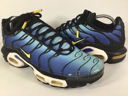 Ebay Sponsored Nike Air Max Plus Hyper Blue Yellow Black White Mens Size 10 Rare 604133 475 In 2020 Nike Air Max Nike Air Men S Shoes