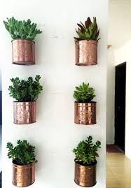 Diy Ice Cream Tin Can Wall Planters Plant Wall Decor Wall Planters Indoor Diy Wall Planter