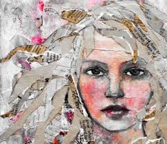 Mixed Media Collage By Rachelle Panagarry Portrait Mixed Media Collage Mixed Media Portrait Collage Portrait Medium Art