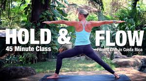 The weather was 100% chance for rain this morning but we managed to stay dry. Hold Flow Yoga Class 45 Minute Five Parks Yoga Youtube