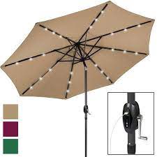Maybe you would like to learn more about one of these? Best Choice Products 10ft Solar Led Patio Umbrella W Usb Charger Portable Power Bank Tilt Adjustment Tan Walmart Com Solar Umbrella Patio Umbrella Solar Led