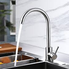 Sinks with taps are available to suit all kinds of kitchens. Stainless Steel Kitchen Sink Mixer Taps Monobloc 360Âº Swivel Spout Single Lever Home Essential Series Buy Online At Best Prices In Pakistan Daraz Pk
