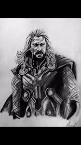 Start off with a pencil sketch. Pencil Sketch Of Thor Drawing By Krushi Reddy Artmajeur