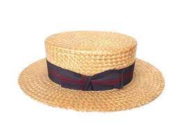Antique 1920s Mens Straw Boater Hat Gatsby Era Roswelle Etsy Straw Boater Boater Hat Boater