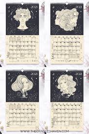 2021 Astrology Wall Calendar In 2021 Astrology Calendar Astrology Angel Cards Reading