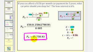 The Installment Loan Formula Youtube
