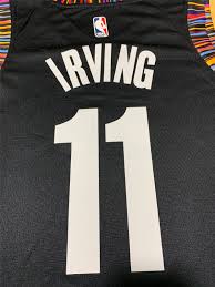 Not sure if it's officially partnered with the 90's fashion brand or not, but despite the simplicity, the trim is a dope touch. Men S Brooklyn Nets Kyrie Irving No 11 Black 19 20 Swingman Jersey City Edition Brooklyn Nets Elmontsoccershop