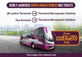 .are from johor bahru to tbs (terminal bersepadu selatan), johor bahru to klang, johor bahru to currently, city express provides around 20 trips per day from larkin terminal at johor bahru to. Limited Time Offer From 31 50 Only Travel From Johor To Tbs Today With Super