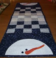 Snowman Table Runner Pattern Snowman Table Runner Table Runner Pattern