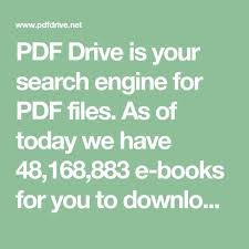 Pdf Drive Is Your Search Engine For Pdf Files As Of Today We Have 48 168 883 E Books For You To Download For Free Most Popular Books Book Worth Reading Ebook