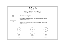 Yala Jewellery Ring Size Chart Yala Jewellery