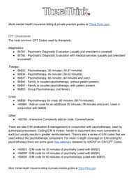 Mental Health Cpt Code Cheat Sheet Pdf 2020