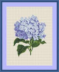 Blue Hydrangea Cross Stitch Pattern Instant Download Floral Counted Cross Stitch Chart Pdf Digital Do Cross Stitch Cross Stitch Flowers Cross Stitch Patterns