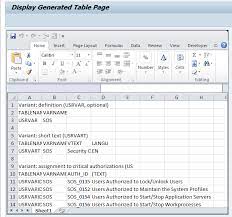 Create a traceability matrix template in excel. Export Import Critical Authorizations For Rsusr008 009 New Sap Blogs