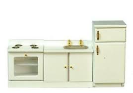Fregaderos de cocina ✅ disponemos de cientos de modelos sintéticos, resina, inox, granito o cerámica. Casa De Munecas Muebles De Cocina Moderna Retro Blanco Nevera Fregadero Cocina 1 12 Ebay