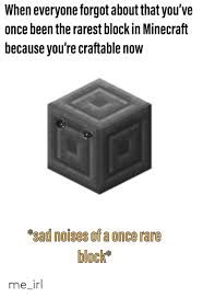 Iirc, some guy show the distribution of ores at those levels and 12 was the best for diamonds. When Everyone Forgot About That You Ve Once Been The Rarest Block In Minecraft Because You Re Craftable Now Sad Noises Of A Once Rare Block Me Irl Minecraft Meme On Me Me