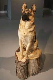 Beautiful German Shepherd Made Out Of Wood Wood Carving Art Wood Carving German Shepherd Art