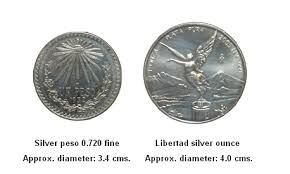 the silver peso 0 720 fine and the libertad ounce compared