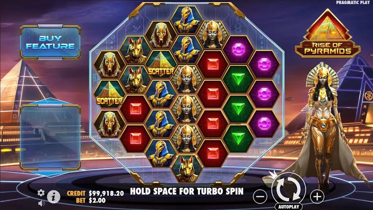 Rise of Pyramids, a cluster pays slot from Pragmatic Play - Heaven4NetEnt