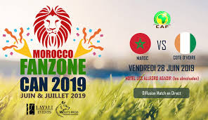 Moments forts, commentaires, météo, statistiques, photos, compos officielles. Morocco Fanzone Can 2019 Maroc Vs Cote D Ivoire Guichet Ma