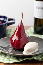 My grandmother's recipe for pear preserves works just fine with unripe pears as long as they still taste ok. Red Wine Poached Pears The Missing Lokness