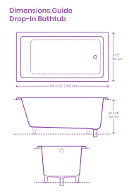 Standard tubs usually have external measurements around 60 inches long, 30 inches wide and 14 to 16 inches high. Drop In Bathtub Drop In Bathtub Bathtub Dimensions Bathtub Design