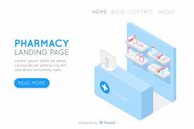 Download Pharmacy Landing Page For Free In 2020 Medical Business Card Design Medical Business Card Landing Page