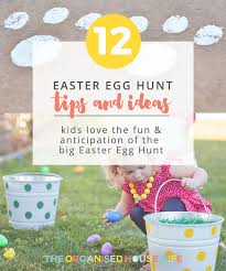 There's more than just a traditional easter egg hunt to do on easter morning! Easter Egg Hunt Tips The Organised Housewife