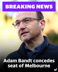 Adam Bandt is the second party leader to be ousted after Saturday's federal  election, after he confirmed defeat. DETAILS: https://trib.al/1ZNJwDC