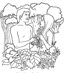 It shows a scene from day 6 when god made people. Adam And Eve Coloring Page 2011 10 03 Coloring Page