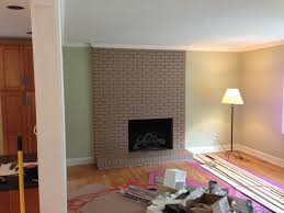 Color Clash Painted Brick Fireplace Is