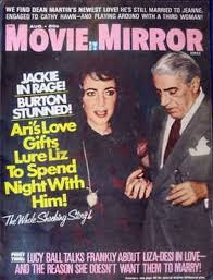 Рауль хулия, джейн сеймур, энтони куинн и др. Elizabeth Taylor Aristotle Onassis Movie Mirror Magazine August 1972 Cover Photo United States