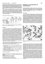 See the separate leaflet called cancer for more general information about cancer. Pruritus As A Presentation Of Myelomatosis The Bmj