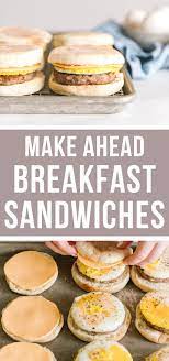 Make Ahead Sausage Mcmuffin Breakfast Sandwiches Happy Money Saver In 2021 Freezable Breakfast Sandwiches Make Ahead Breakfast Sandwich Breakfast Sandwiches Frozen