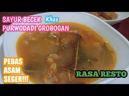 Anda perlu membuat jalan sebagai tempat mengalirnya air agar air tidak penuh di bagian taman. Resep Sayur Becek Khas Purwodadi Grobogan Kuliner Purwodadi Youtube