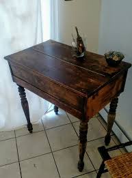 Used Normal Wear Beautiful Walnut And Mahogany Spinet Desk 1915 From H E Shaw Furniture Company In Gran Furniture Companies Furniture Rustic Dining Table