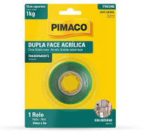 Fita dupla face acrílica 24mmX2m - Pimaco