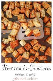 Homemade Croutons Recipe Use That Leftover Bread Recipe Yummy Salad Recipes Croutons Homemade Recipes