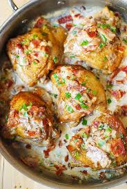 Prepare with or without prior soaking in brine or classic fried chicken has a crispy breading that's actually little more than seasoned flour. Pan Fried Chicken With Creamy Bacon Sauce Julia S Album