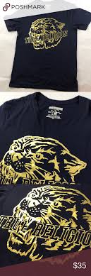 Black And Gold True Religion Shirt Womens Pin On My Posh Closet