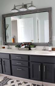 56 Awesome Modern Farmhouse Bathroom Vanity Ideas Bathroom Mirror Design Modern Farmhouse Bathroom Wood Framed Mirror