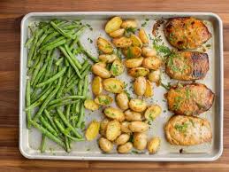 Ranch Pork Chop Sheet Pan Supper Recipe Sheet Pan Suppers Recipes Sheet Pan Recipes Supper Recipes