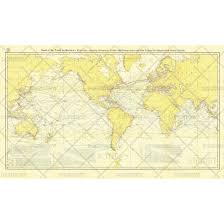 Chart Of The World On Mercators Projection Published 1905