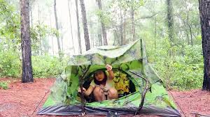 SOLO CAMPING IN HEAVY RAIN - RELAXING IN THE TENT - - video Dailymotion