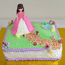 Pme black hair princess doll pick birthday cake decorating decorations barbie. Barbie Birthday Cake Delivery Buy Send Barbie Cakes Online In India Ferns N Petals