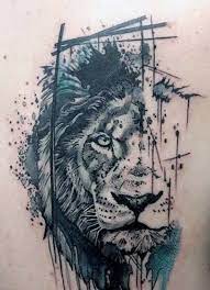 This fierce lion's mouth tattoo is one of the most brilliant lion tattoos you will ever come across. 10 Abstract Lion Tattoo Designs Ideas Lion Chest Tattoo Abstract Lion Tattoo Mens Lion Tattoo
