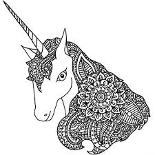 The moon and stars are no match for this spotted unicorn! 26 Best Ideas For Coloring Unicorn Mandala Coloring Pages
