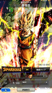 The faces includes a normal face, a screaming face, a gentle face, and a clenched jaw face. Sp Yel Son Goku Super Saiyan Qiimaynta Dragon Ball Legends Yellow