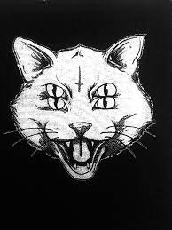 Maybe you would like to learn more about one of these? Four Eye Cat Patch Punk Patch Horror Black Cat Tattoo Punk Patch Horror